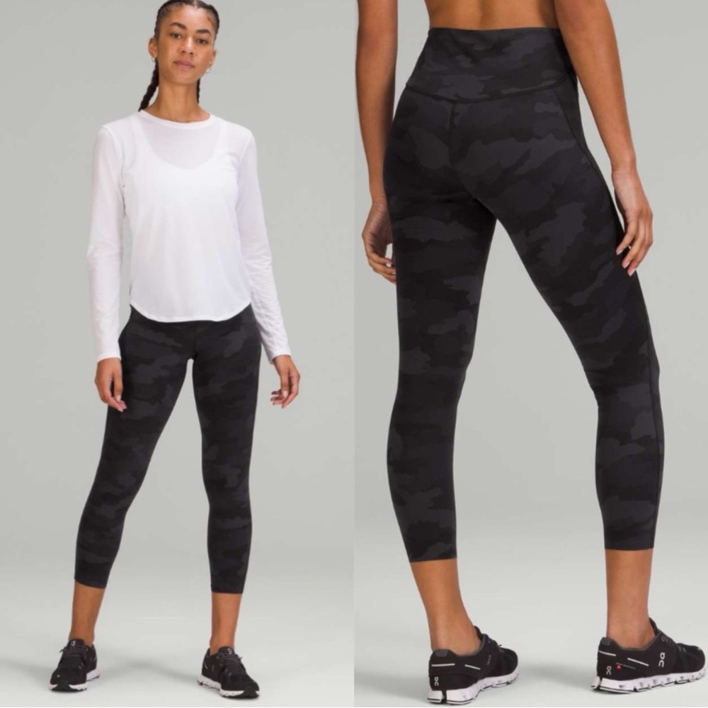 79 Lululemon Base Pace High-Rise Running Tight 25" Heritage 365 Camo Deep Size 2